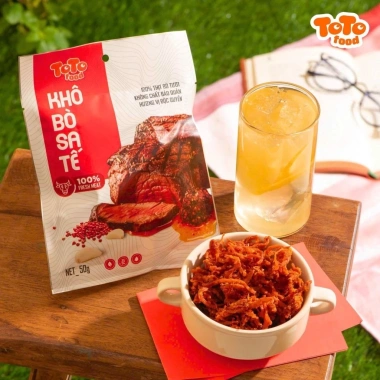 Combo 30 gói Khô Ngon Toco Food – Vị Bò Sa Tế, Mực Xé Cay, Gà Lá Chanh – Giảm giá 325.000₫