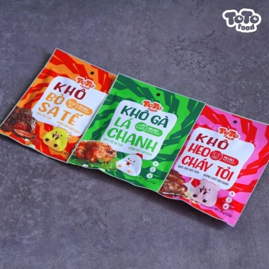 Combo 30 gói Khô Toco Food Mini Gà Heo Vị Bò - Giá ưu đãi 149.000 VNĐ 3