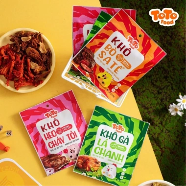 Combo 30 gói Khô Toco Food Mini Gà Heo Vị Bò - Giá ưu đãi 149.000 VNĐ 5