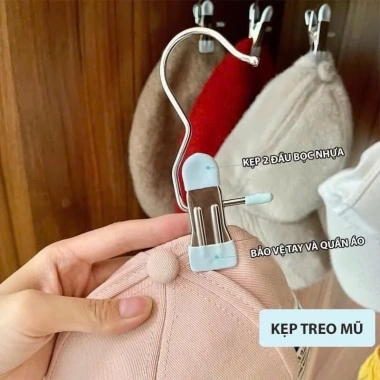 Combo 30 kẹp móc treo inox - treo quần áo, váy, khăn gọn gàng, chỉ 10.227 VND