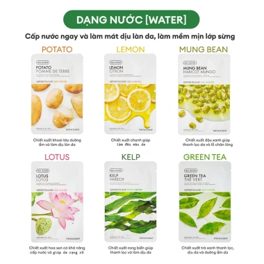 Combo 30 Mặt Nạ THE FACE SHOP Real Nature Dưỡng Ẩm 20g Giá chỉ 630.000₫ 5