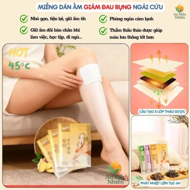 Combo 30 miếng Dán Ngải Cứu WOMU giảm đau bụng, giữ nhiệt 6-8h, thảo dược tự nhiên, làm ấm cơ thể - chỉ 45.000đ