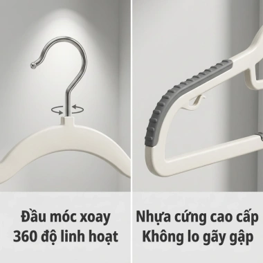 Combo 30 Móc Treo Quần Áo Đa Năng Xoay 360 Chống Tuột, Chống Nhăn, Tiện Lợi - Giá ưu đãi 120.928₫