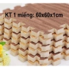 Combo 30 tấm thảm xốp vân gỗ dày, chống trơn, 1 màu đẹp không phai, bảo hành, giá 580.000₫