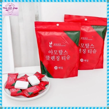 Combo 30 viên Khăn Nén Hình Chữ Nhật 24x30cm Hàn Quốc Dày - Du Lịch Tiện Dụng