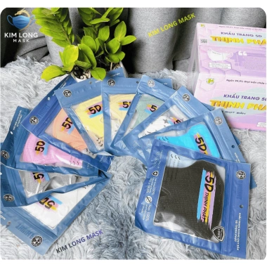 Combo 300 chiếc Khẩu Trang 5D 3 Lớp Vải Không Dệt Kháng Khuẩn Lọc Bụi Mịn Tia UV - Giá Ưu Đãi 124k