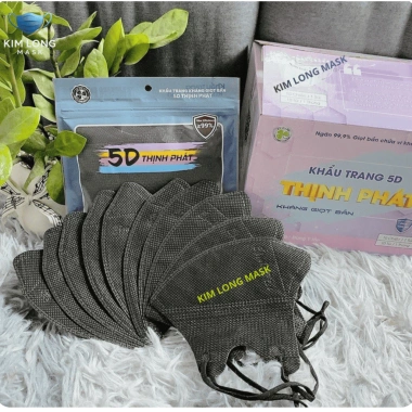 Combo 300 chiếc Khẩu Trang 5D 3 Lớp Vải Không Dệt Kháng Khuẩn Lọc Bụi Mịn Tia UV - Giá Ưu Đãi 124k