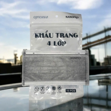 Combo 300 Khẩu trang y tế Nano Pro 4 lớp - Chống nắng, bụi mịn, tia UV, bảo vệ tối ưu 4 Combo 300 Khẩu trang y tế Nano Pro 4 lớp - Chống nắng, bụi mịn, tia UV, bảo vệ tối ưu 4