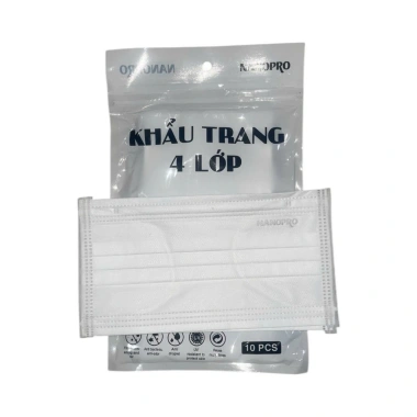 Combo 300 Khẩu trang y tế Nano Pro 4 lớp - Chống nắng, bụi mịn, tia UV, bảo vệ tối ưu