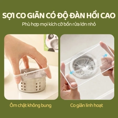 Combo 300 túi lọc rác TopGia bọc đựng rác bồn rửa tiện lợi - Giá chỉ 26.000 VND 3
