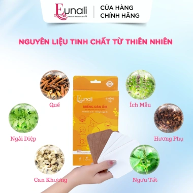 Combo 3+1 Miếng Dán Giữ Nhiệt Giảm Đau Bụng Kinh EUNALI Giảm Đau Nhanh, Ấm Lâu