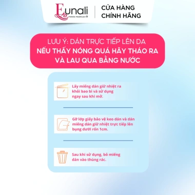 Combo 3+1 Miếng Dán Giữ Nhiệt Giảm Đau Bụng Kinh EUNALI Giảm Đau Nhanh, Ấm Lâu
