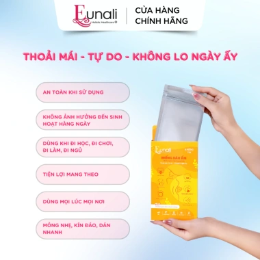 Combo 3+1 Miếng Dán Giữ Nhiệt Giảm Đau Bụng Kinh EUNALI Giảm Đau Nhanh, Ấm Lâu