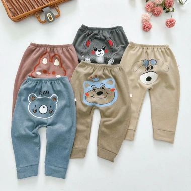 Combo 3/5 Quần Zip Lông 5 Màu Trung Tính cho Bé Trai và Bé Gái - 139.500 VND 7