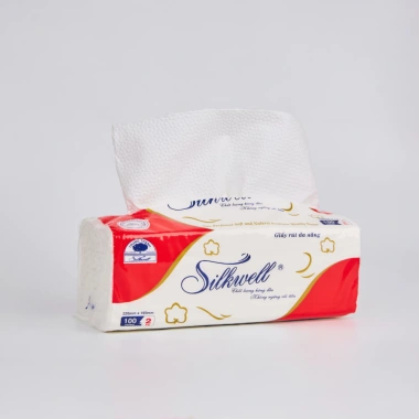Combo 36 gói Silkwell 100 tờ – Khăn giấy lau đa năng dai, không mủn, cho bếp và tay