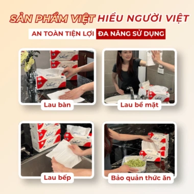 Combo 36 gói Silkwell 100 tờ – Khăn giấy lau đa năng dai, không mủn, cho bếp và tay