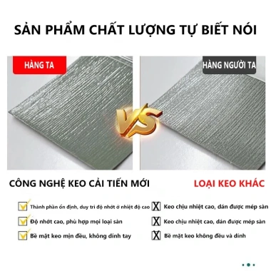 Combo 36 miếng Sàn nhựa giả gỗ 5m² 91.4x15.2cm keo dán giảm giá 349.000₫ 4