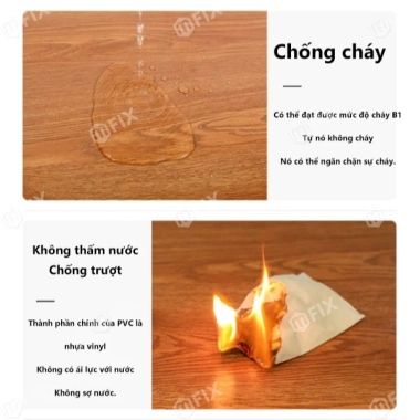 Combo 36 miếng Sàn nhựa giả gỗ 5m² 91.4x15.2cm keo dán giảm giá 349.000₫ 6