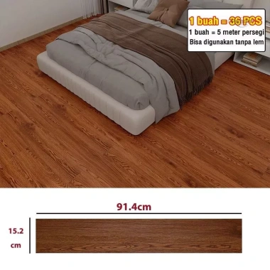 Combo 36 miếng Sàn nhựa giả gỗ 5m² 91.4x15.2cm keo dán giảm giá 349.000₫ 18