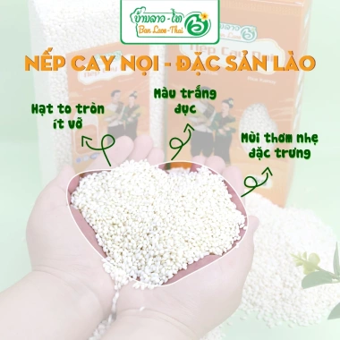 Combo 3kg Gạo Nếp KayNọi Thơm Dẻo Đặc Sản Bản Lào - Giá Ưu Đãi 220.000đ 6