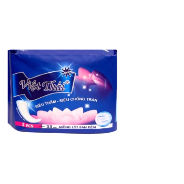 Combo 4 Băng vệ sinh ban đêm Việt Thái 35cm kháng khuẩn - Top Value giá chỉ 56.145 VND