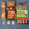 Combo 4 bánh bò, 5 nem nướng phên, 5 tăm cay đen, 5 mèo yêu cá, 3 sữa chua - Giá 144.886₫