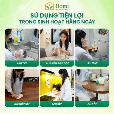 Combo 4 Bịch Giấy Rút HOMI 1.300 Tờ - 4 Lớp Mềm Mịn, An Toàn Cho Da, Kèm Móc Treo - Giá 99.000 VND 8 Combo 4 Bịch Giấy Rút HOMI 1.300 Tờ - 4 Lớp Mềm Mịn, An Toàn Cho Da, Kèm Móc Treo - Giá 99.000 VND 8