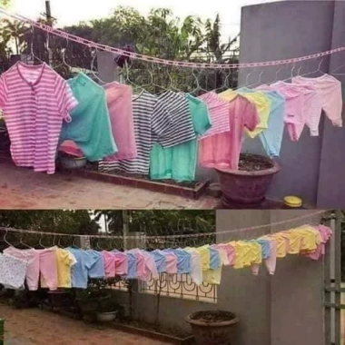 Combo 4 Cái Dây Phơi Đồ Thông Minh Không Cần Cặp Tiết Kiệm Không Gian Giá Chỉ 30.090₫
