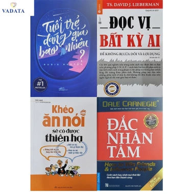 Combo 4 cuốn sách: Tuổi Trẻ Đáng Giá Bao Nhiêu, Đắc Nhân Tâm, Đọc Vị Bất Kỳ Ai, Khéo Ăn Nói - 371.700₫
