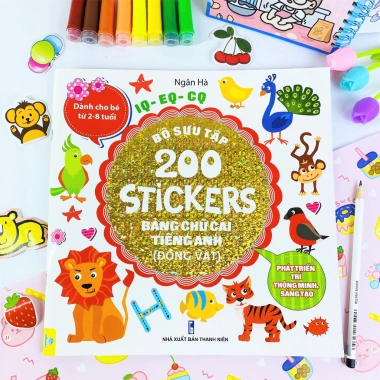 Combo 4 cuốn Sách và 200 Sticker Phát triển trí thông minh, sáng tạo - ndbooks, giá chỉ 96.000₫
