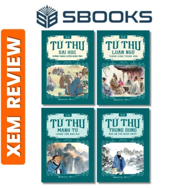 Combo 4 Cuốn Tứ Thư: Đại Học, Luận Ngữ, Trung Dung, Mạnh Tử - Giá 472k - Sbooks
