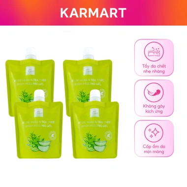 Combo 4 Gel Tẩy Da Chết Toàn Thân Baby Bright Aloe Vera và Tea Tree - 316.000₫