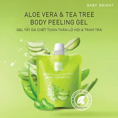 Combo 4 Gel Tẩy Da Chết Toàn Thân Baby Bright Aloe Vera và Tea Tree - 316.000₫