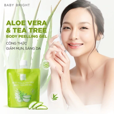 Combo 4 Gel Tẩy Da Chết Toàn Thân Baby Bright Aloe Vera và Tea Tree - 316.000₫