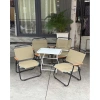 Combo 4 ghế camping và 1 bàn sân vườn, set bàn ghế CF tiện lợi, giảm giá 20% 6