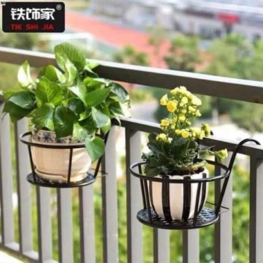 Combo 4 Giỏ Sắt Treo Hoa Ban Công - Sơn Tĩnh 5 Lớp, Giá Giảm 98.450 VND 2