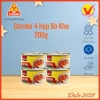 Combo 4 hộp Bò Kho Vissan 200g hết hạn 2.028 - Đồ hộp, giá chỉ 186.789 VND