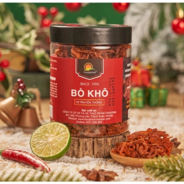 Combo 4 Hũ Khô Bò Sợi 150g Fansipan Vị Truyền Thống Cay Ngon Toàn Vệ Sinh 200k
