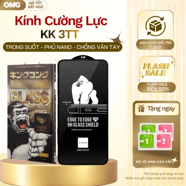 Combo 4 Kính Cường Lực iPhone Trong Suốt Chống Vân Tay - Ốp + Mèo Chiếu Tai Tặng Ngay Giá 17.738₫
