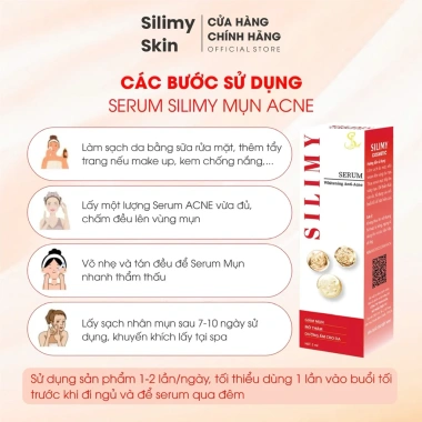 Combo 4 Lọ Serum SILIMY SKIN 5ml Mua 2 Tặng 2 - Giảm mụn, kiềm dầu, sáng da, dưỡng ẩm - Giá chỉ 392.000₫ 3 Combo 4 Lọ Serum SILIMY SKIN 5ml Mua 2 Tặng 2 - Giảm mụn, kiềm dầu, sáng da, dưỡng ẩm - Giá chỉ 392.000₫ 3