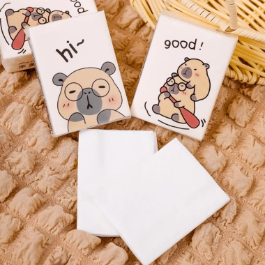 Combo 4 Lốc 36 Gói Khăn Giấy Mini 3 Lớp Bỏ Túi Họa Tiết Hoạt Hình Dễ Thương Giá Ưu Đãi 110k 2