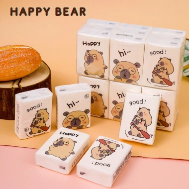 Combo 4 Lốc 36 Gói Khăn Giấy Mini 3 Lớp Bỏ Túi Họa Tiết Hoạt Hình Dễ Thương Giá Ưu Đãi 110k 4