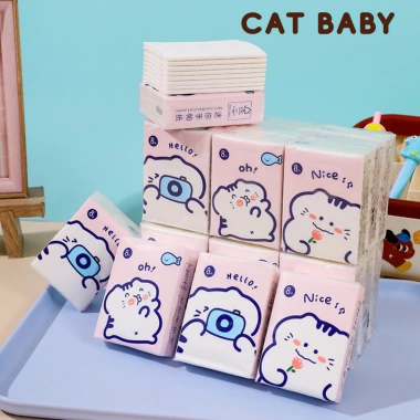 Combo 4 Lốc 36 Gói Khăn Giấy Mini 3 Lớp Bỏ Túi Họa Tiết Hoạt Hình Dễ Thương Giá Ưu Đãi 110k 5