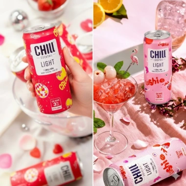 Combo 4 lon Nước Trái Cây Chill Cocktail 320ml - Giá chỉ 120.000đ, giảm 33.600đ