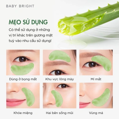 Combo 4 Mặt Nạ Baby Bright Aloe Vera và Collagen Giảm Thâm Quầng Mắt 5g Giá ưu đãi 80.000 VND 6
