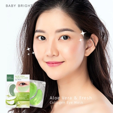 Combo 4 Mặt Nạ Baby Bright Aloe Vera và Collagen Giảm Thâm Quầng Mắt 5g Giá ưu đãi 80.000 VND 8