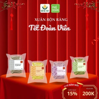 Combo 4 mì sợi rau củ phủ dày tự nhiên, không chất độc hại, sức khỏe tốt, 120.000₫