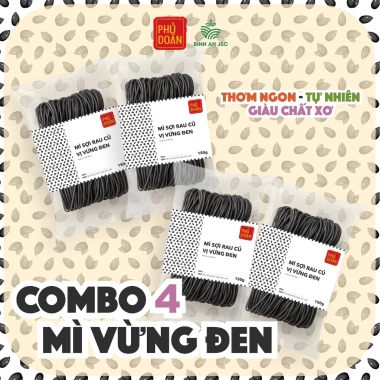 Combo 4 Mix Vị - Mì Rau Củ Phủ Dày Đậm Đà, Healthy, Giảm Cân, Ăn Kiêng 150g - 90.000