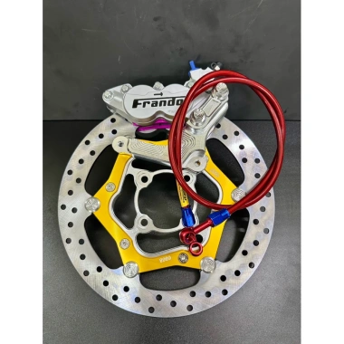 Combo 4 món Heo Fando 4 Pis, Pas CNC, Đĩa Brembo 267mm, Dây Dầu Morin - Giá chỉ 1.050.000 VND
