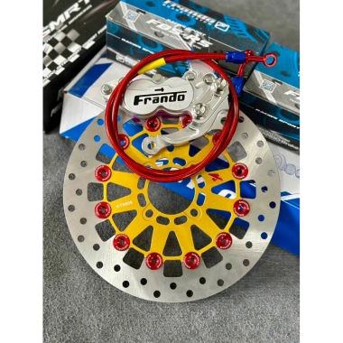 Combo 4 món Heo Fando 4pis, Pas CNC, Đĩa Kingdrag 267mm, Dây Dầu Morin - Tặng 4 ốc đĩa, Giá chỉ 989.000₫
